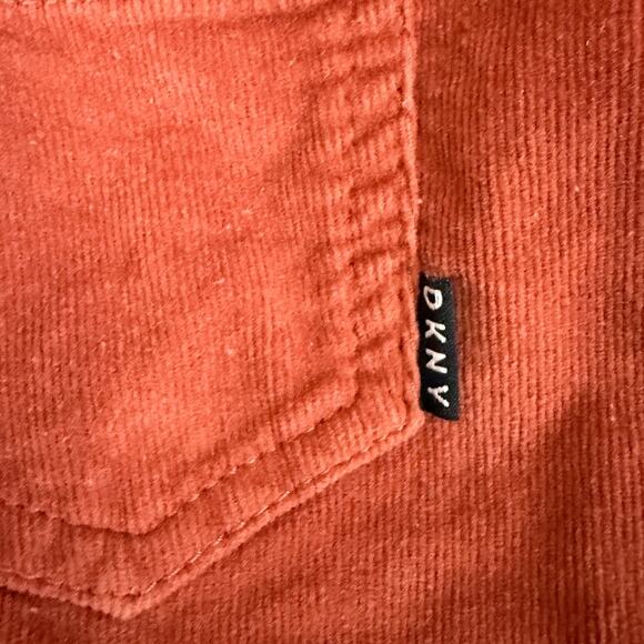 DKNY Burnt Orange Corduroy Overalls Jumper Skirt Sleeveless Summer Girls Size 5 - Picture 3 of 9